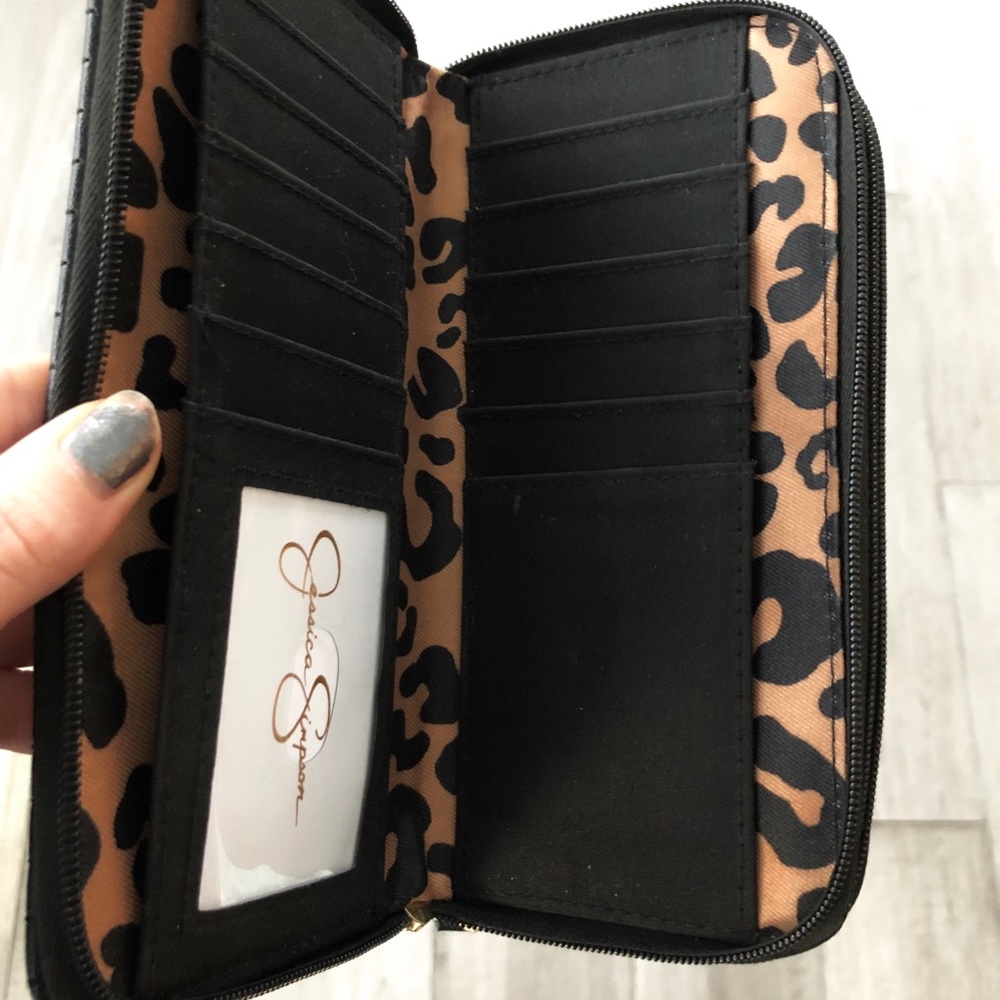 Jessica Simpson leopard wallet
